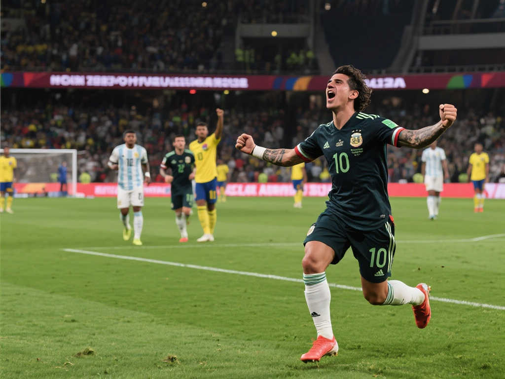 梅西罕见失控：阿根廷乌拉圭比赛冲突，锁喉对手引争议